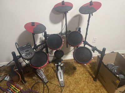 Alesis red drum set special edition