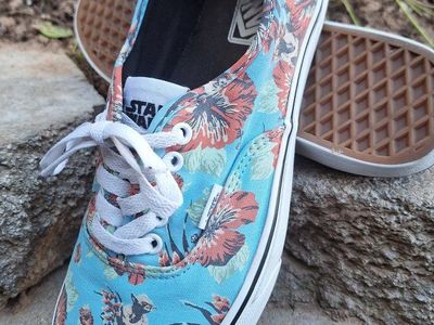 Rare Mens Vans Yoda Aloha Star Wars Sneakers Sz 10