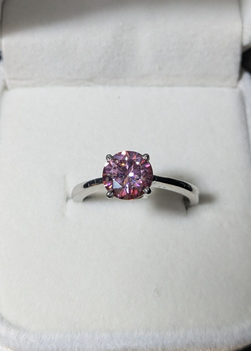 1.4ct pink diamond ring
