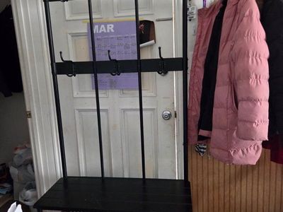 IKEA coat rack and bench