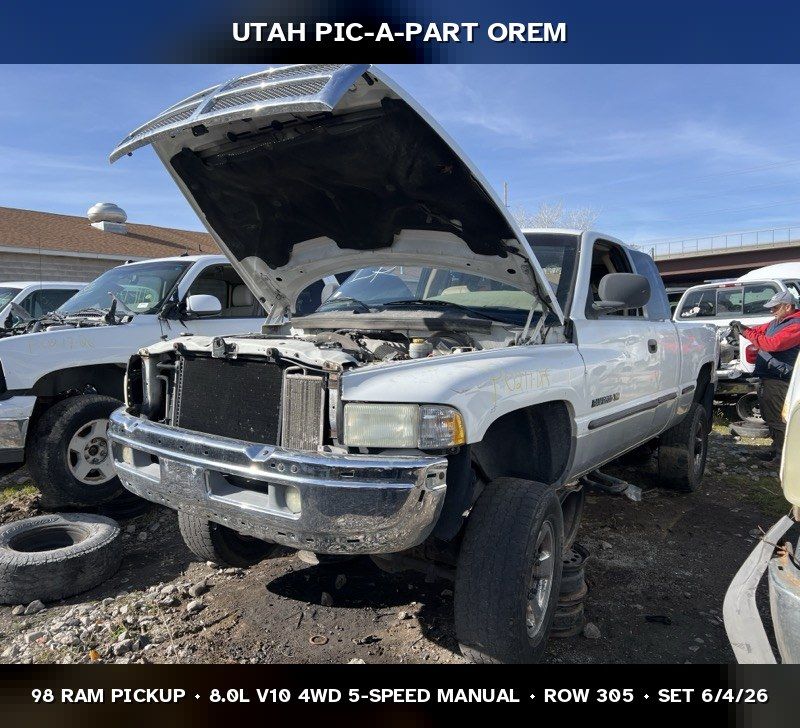 1998 Dodge Ram Pickup Parts - UTPAP Orem