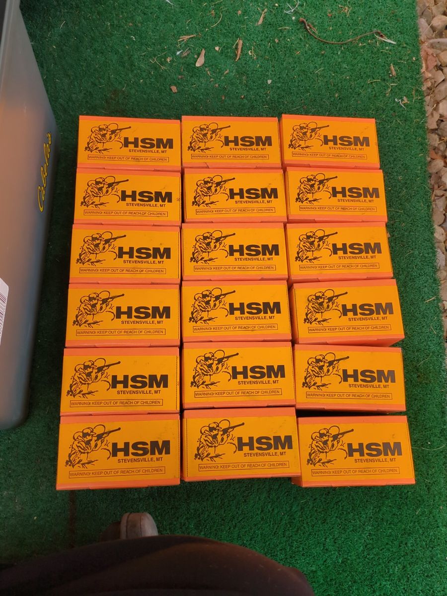 .223 Ammo Lot – 750 Rounds HSM 55gr V-MAX w/ Ammo Can