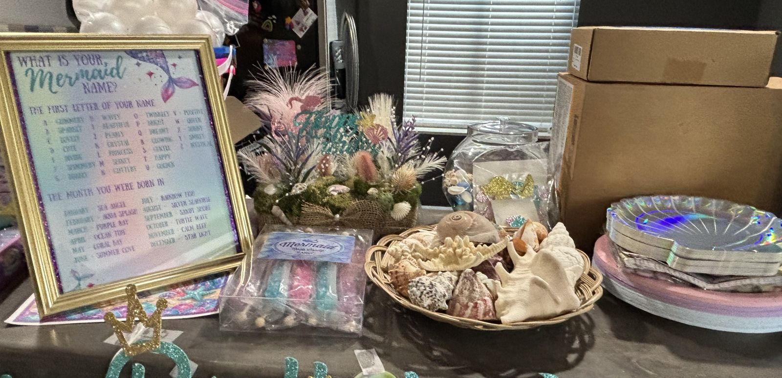 Complete Mermaid Birthday Party - Decorations, Games, Crafts & Favors for 12 Guests
