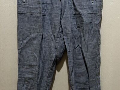 Athleta Cabo Linen Jogger Light Blue Pants - 2