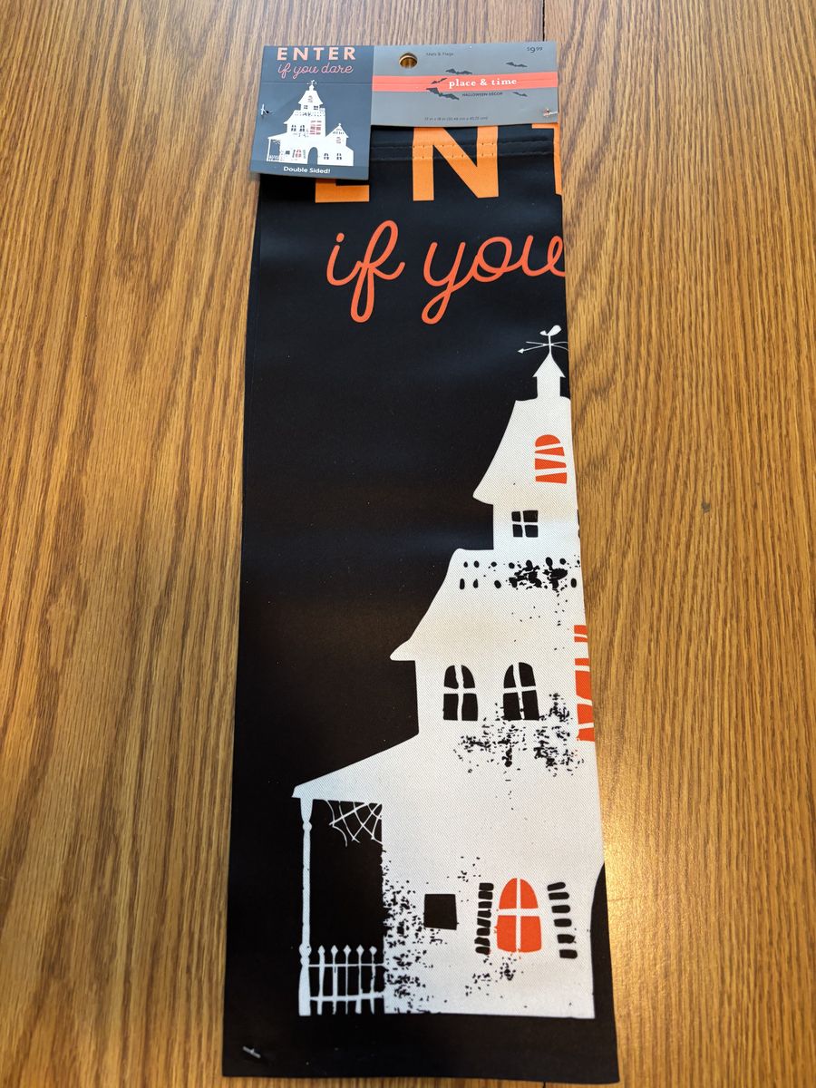Halloween placemats and flags