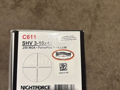 Nightforce SHV Scope