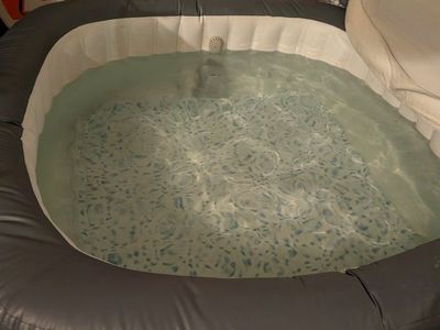 Coleman SaluSpa Square Inflatable Hot Tub with Accessories - Used, works great