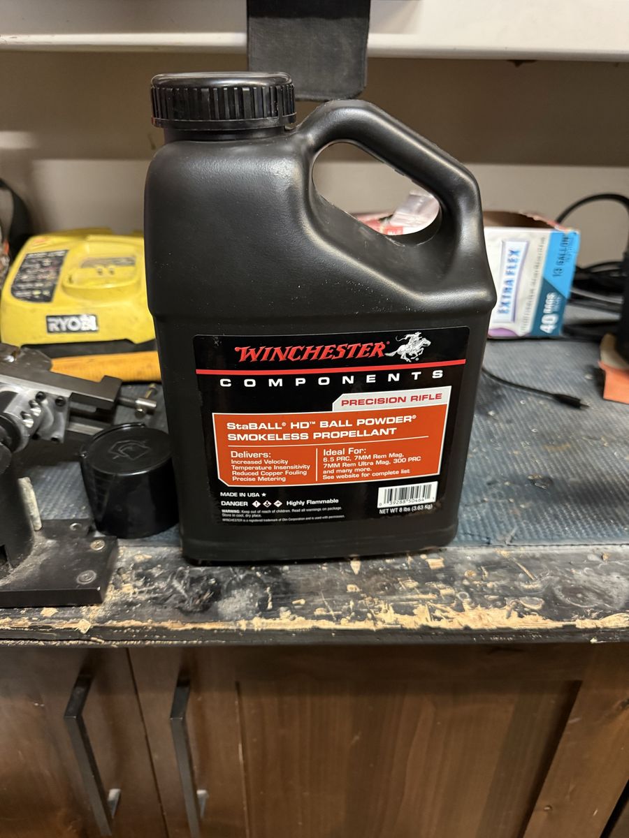 Winchester StaBALL HD Smokeless Ball Powder Jug - Partially Used (4+ lbs remaining)