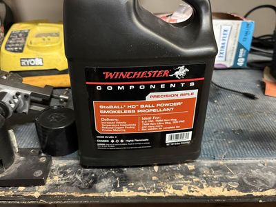 Winchester StaBALL HD Smokeless Ball Powder Jug - Partially Used (4+ lbs remaining)