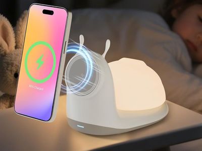 NEW Magnetic Wireless Charger Stand for iPhone: 15W Fast Charging Desk with Night Light iPhone 17 16e 16 15 14 13 12 Pro Max