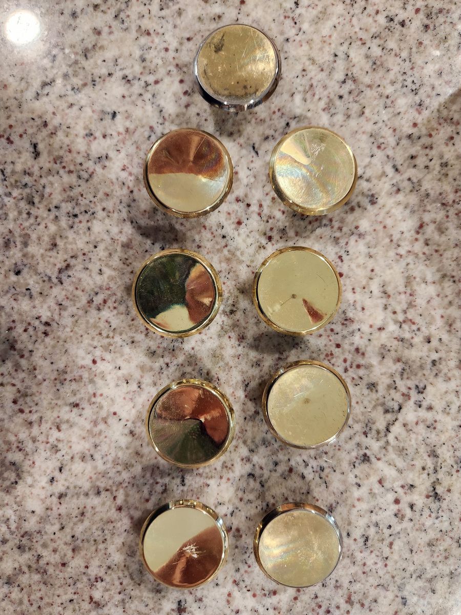 9 gold door pulls