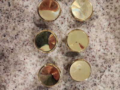 9 gold door pulls