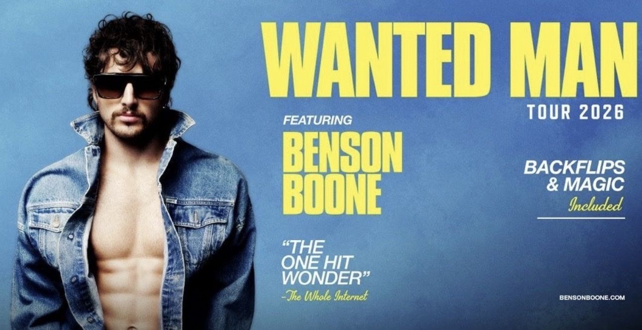 VEGAS Benson Boone Wanted Man Tour tix $750 OBO
