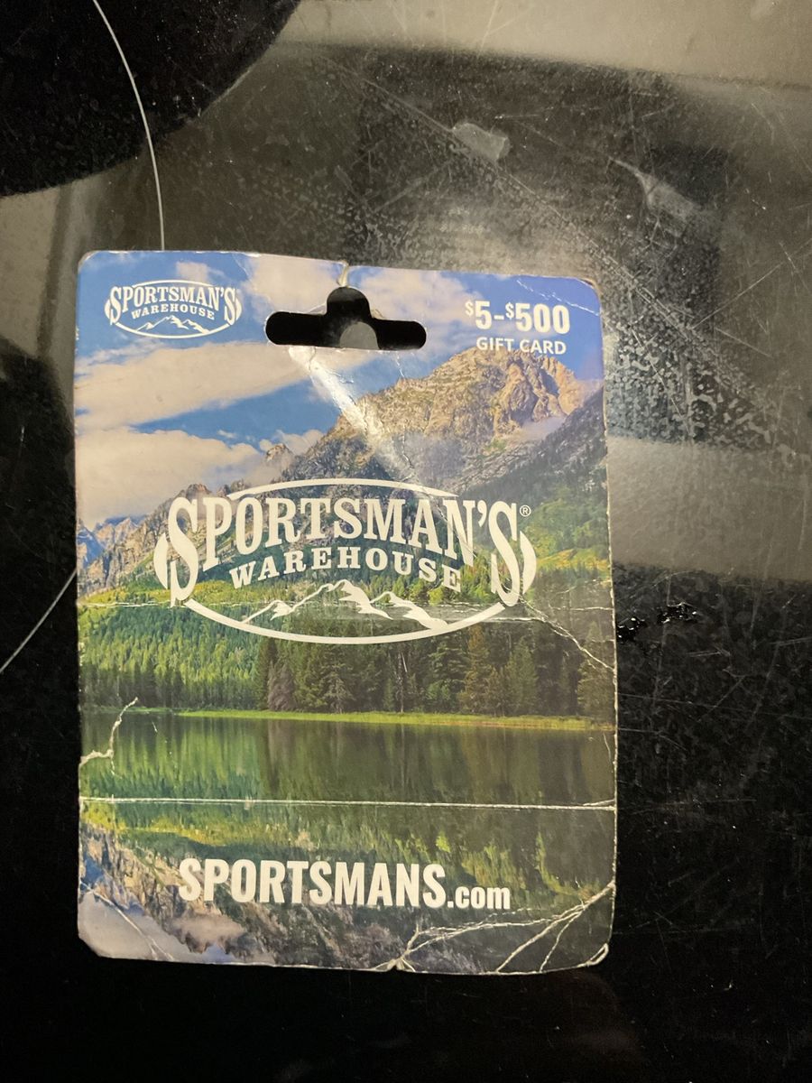 Sportsman's Warehouse gift card with an activated balance of $405. I