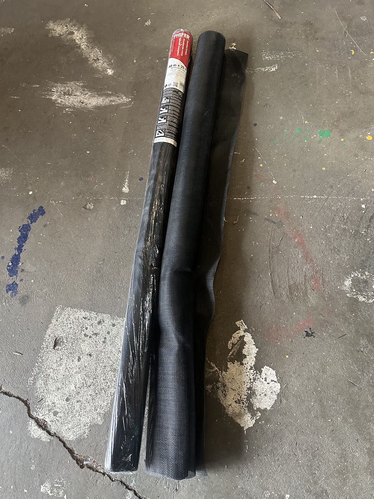 2 Rolls Phifer 48 in. x 25 ft. Charcoal Screen