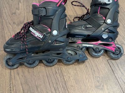 Mongoose Adjustable Kids Rollerblades – Size 1–4