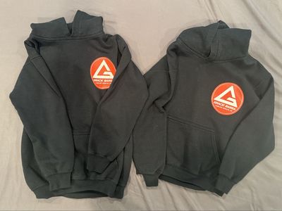 Gracie Barra Black Hoodies - Jiu-Jitsu Training Sweats (Lot of 2)