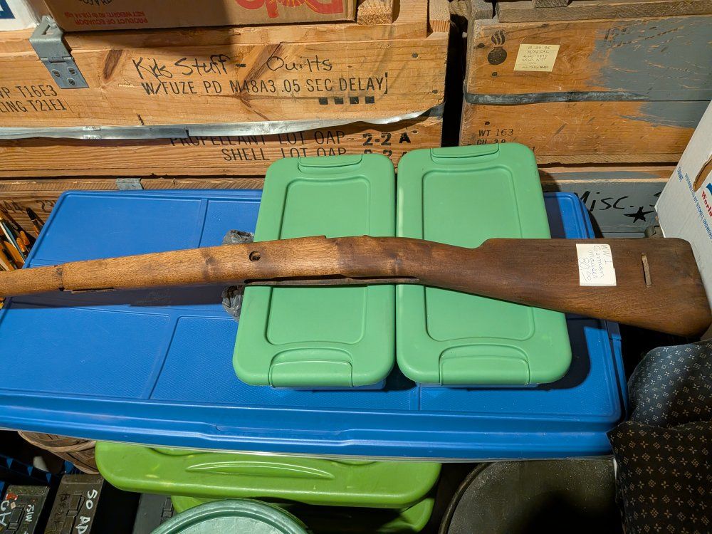 WW1 mauser stock. Small ring,  great condition