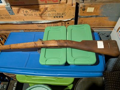 WW1 mauser stock. Small ring, great condition