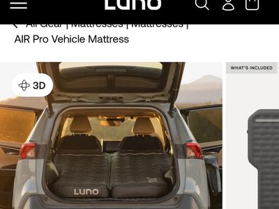 Luno Air Mattress Full Car Camping Kit Accessories