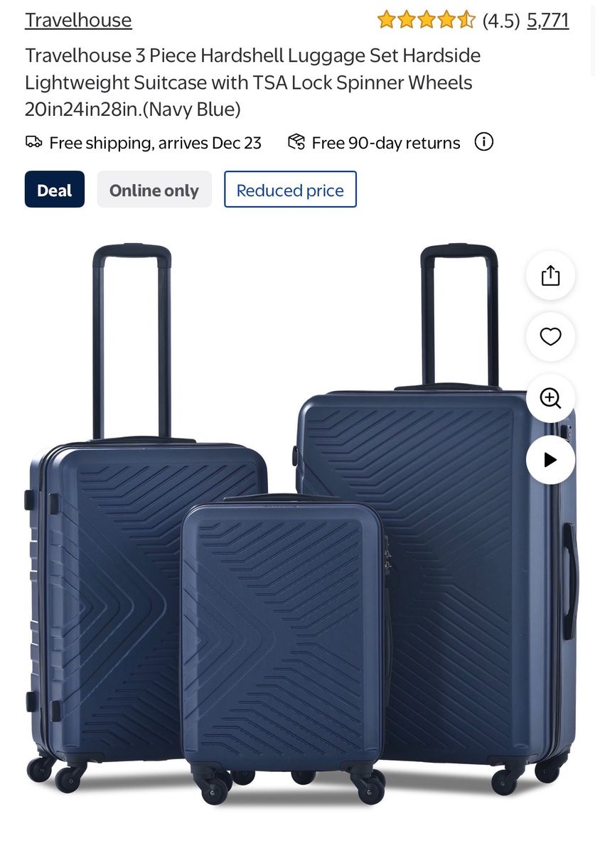 Travelhouse Luggage (two pieces)