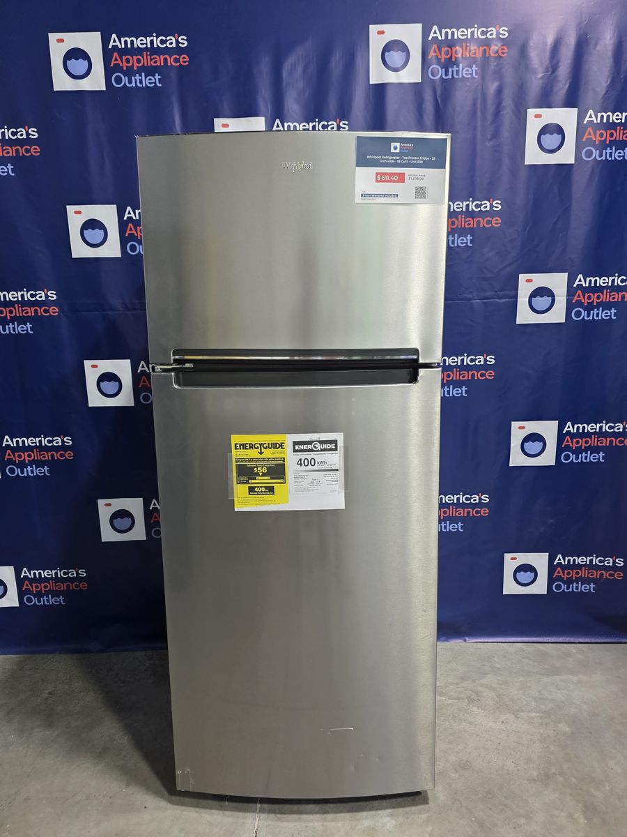 Whirlpool Refrigerator - Top Freezer Fridge - 28 inch wide - 18 CuFt