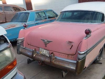 1956 Chrysler Crown Imperial Pink and white Sedan - Project Car / For Parts - Flat Tires, Rust, Non-Running 354 Chysler Hemi