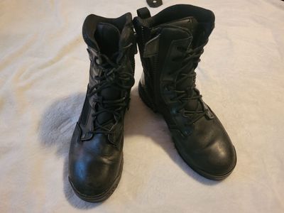 5.11 Tactical A.T.A.C. 8'' Side-Zip Tactical Duty Boots for Men, Dry Waterproof - Size 10 - Black