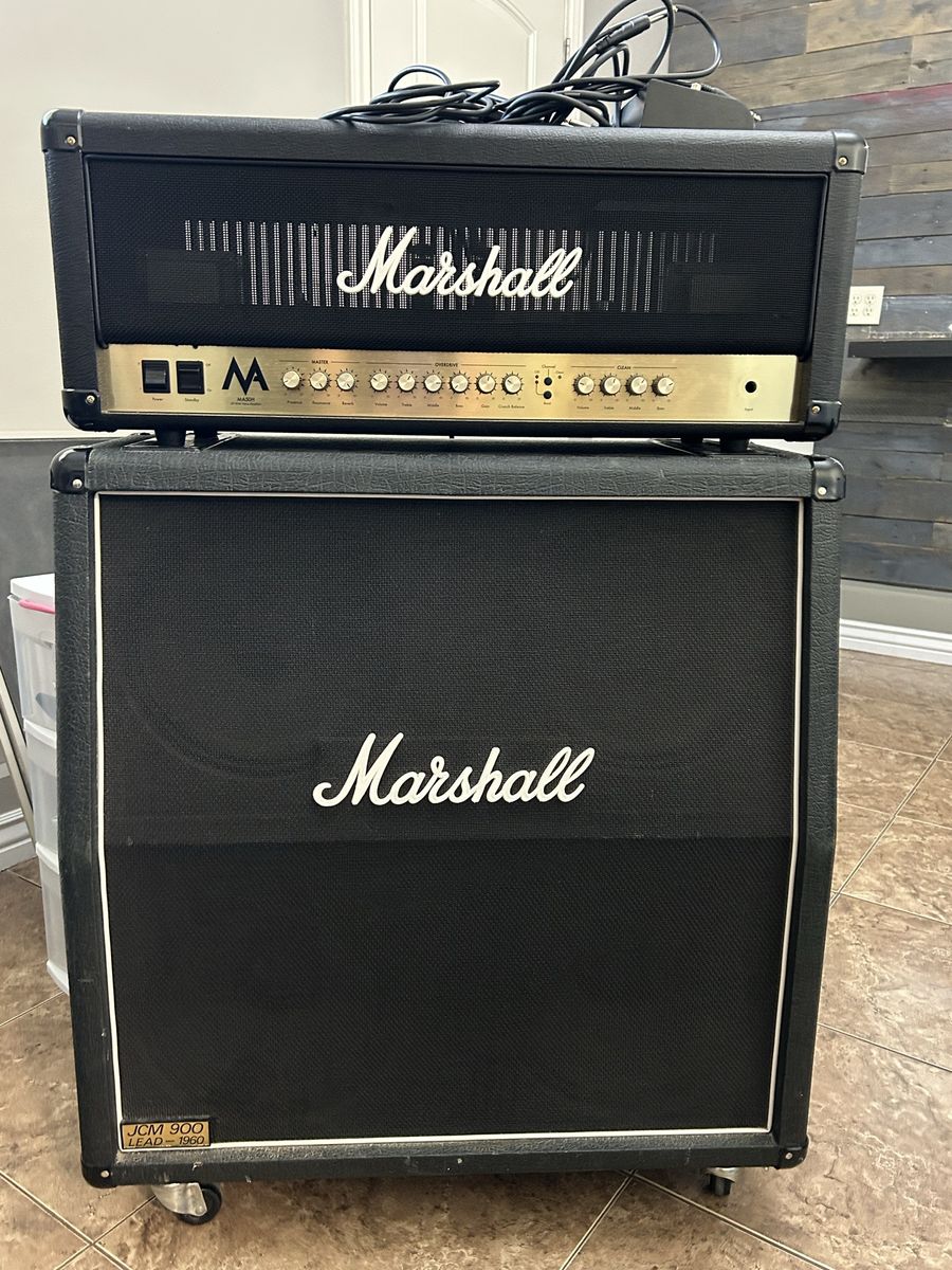 Marshall cab and amp