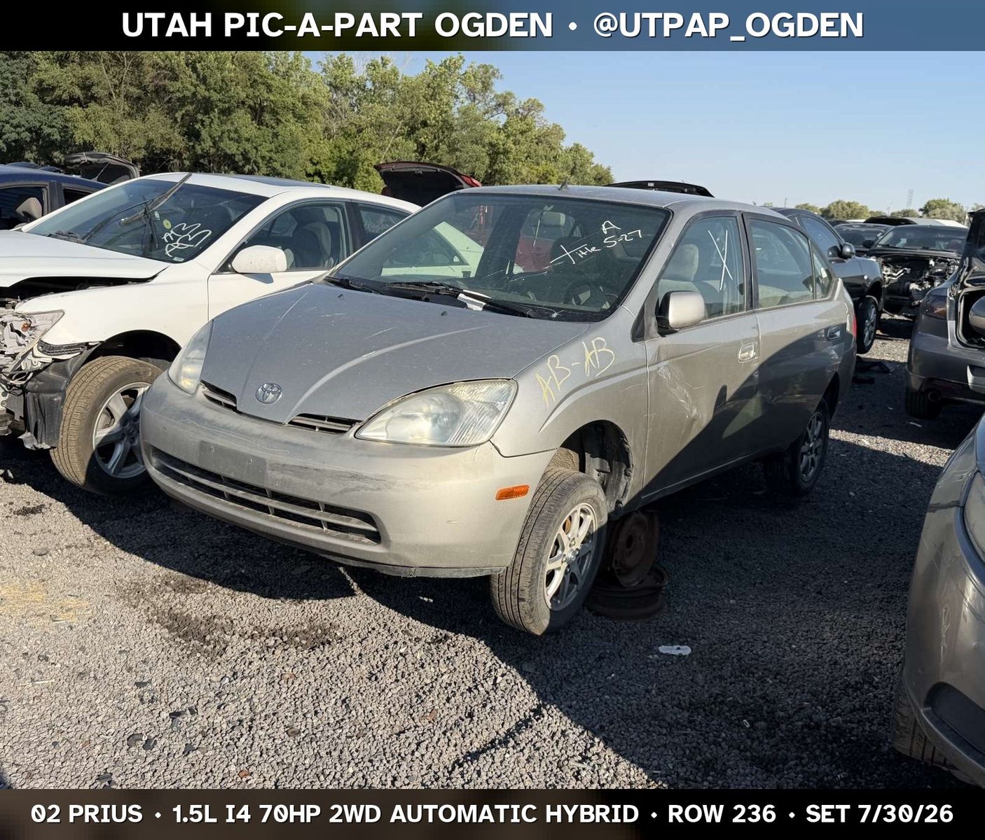 Just In! 2002 Toyota Prius Parts - UTPAP Ogden
