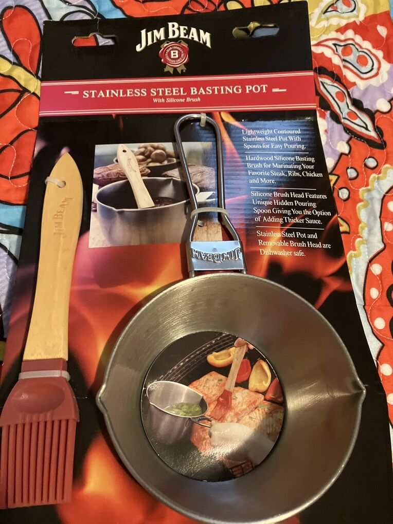 Jim Bean Stainless Steel Basting Pot