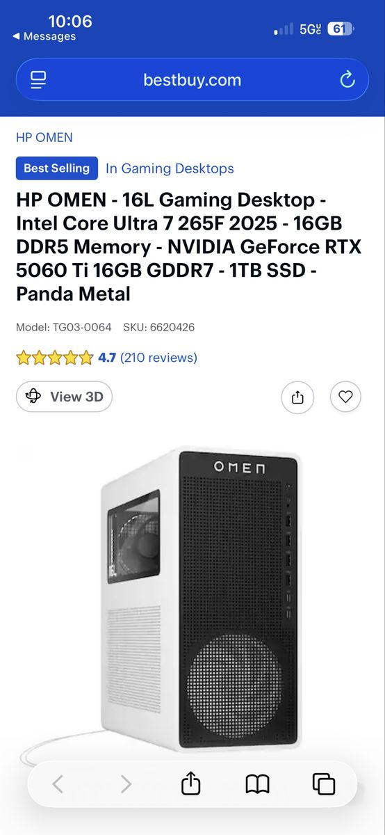 Hp omen gaming pc