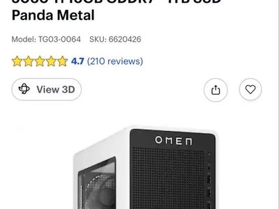Hp omen gaming pc