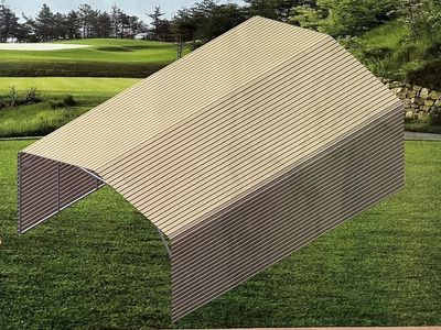 20’ x 30’ Steel Carport – Heavy-Duty Metal Cover – NEW in Crate!
