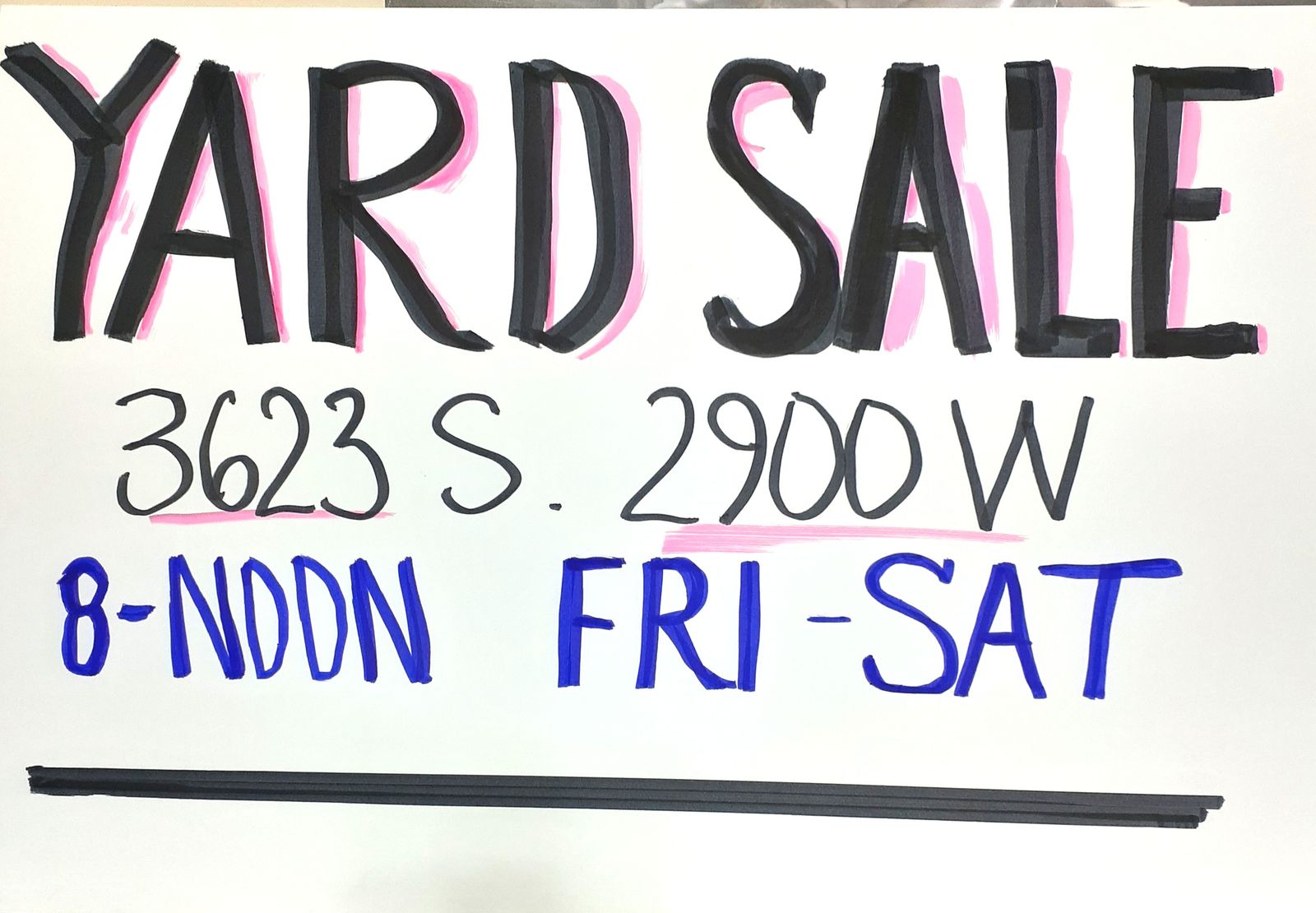 Yard Sale, West Haven, Friday Saturday 8 to Noon
