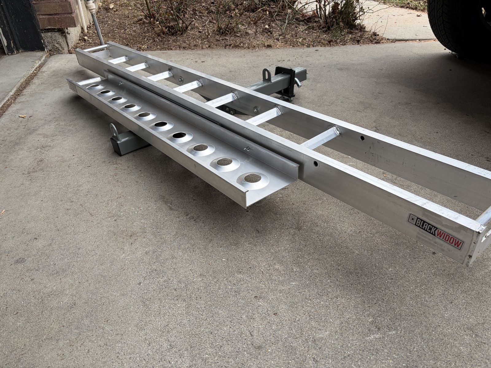 Black Widow Hitch Motorcycle Carrier