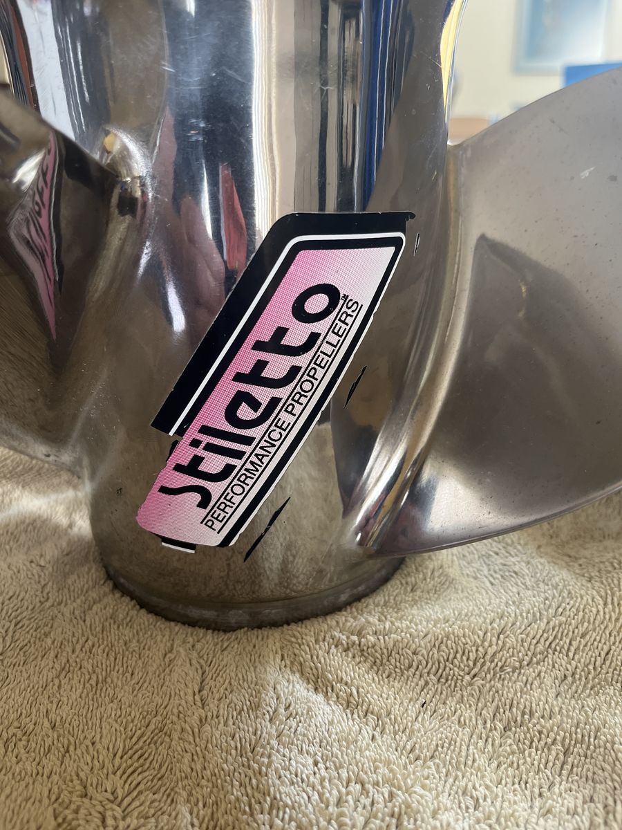 Stainless steel, Stiletto Mercruiser Prop