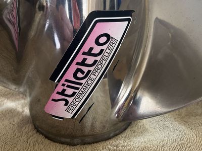 Stainless steel, Stiletto Mercruiser Prop