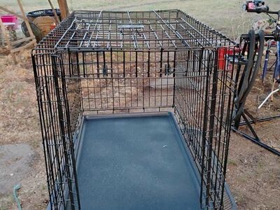 Wire Dog/Pet Kennel, With Tray,Slide Up Door