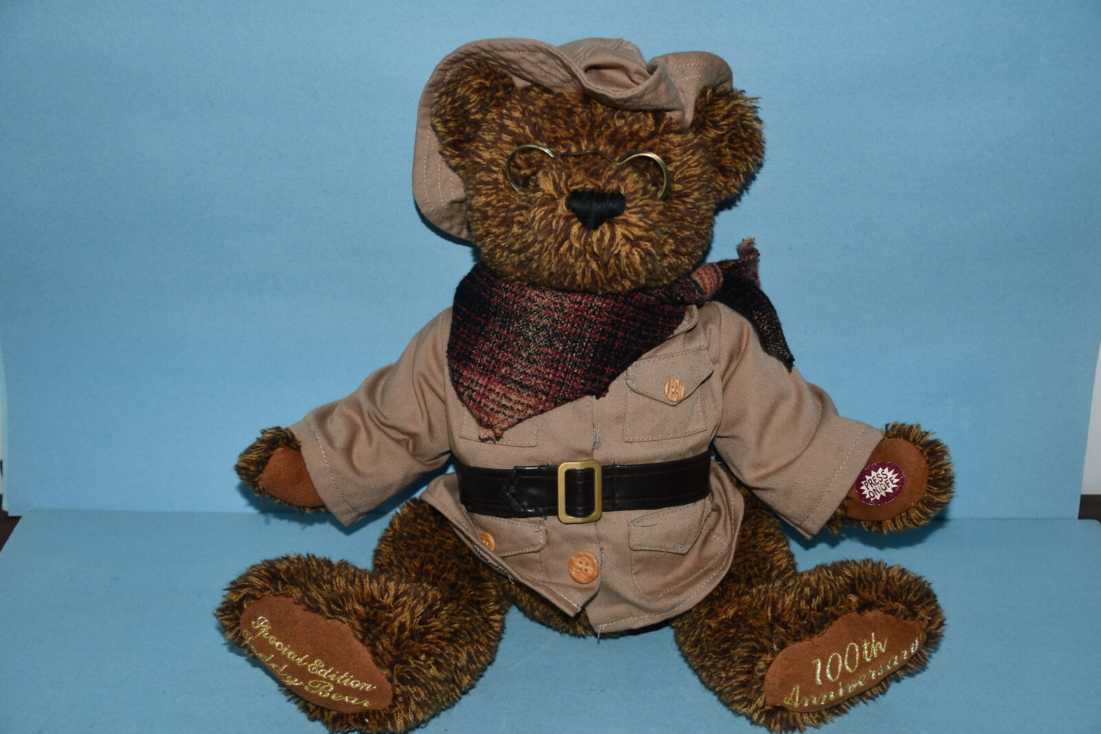100th ANNIVERSARY DAN DEE "TEDDY BEAR" with SOUND ~ SPECIAL EDITION ~ 12" SITTING ~ CUTE & CLEAN!