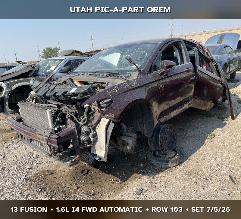 2013 Ford Fusion Parts - UTPAP Orem