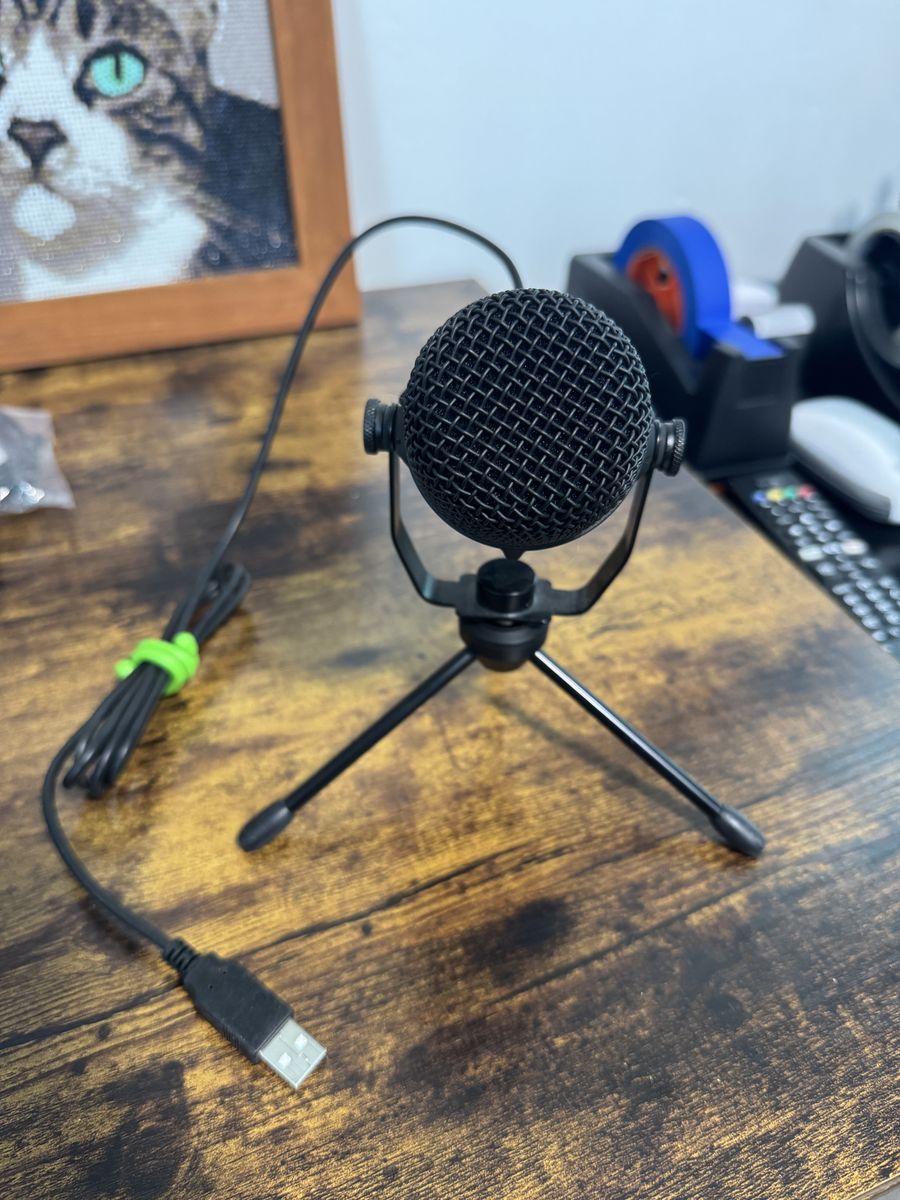 Monoprice USB Large Condenser Microphone With Stand, Plug and Play, - Stage Right Series