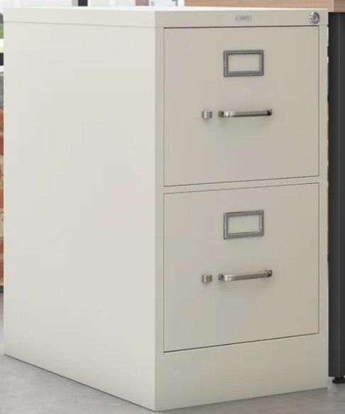 HON Vertical File Cabinet - Letter - 2 Drawer w/lock & Key - Light Grey - Commercial Grade  $50 ea. Excellent Condition
