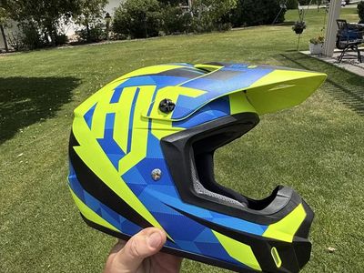 HJC CS-MX II MX-2 Dirt Bike Helmet - Blue & Neon Yellow (DOT Certified)