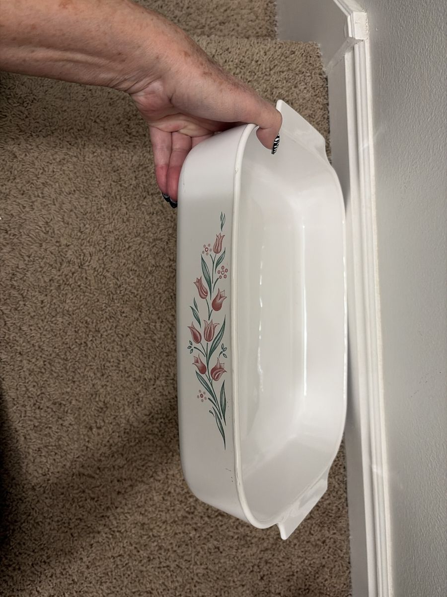 Rose Marie Pink Tulips Large Roaster