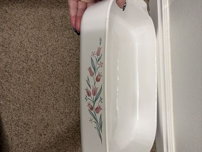 Rose Marie Pink Tulips Large Roaster