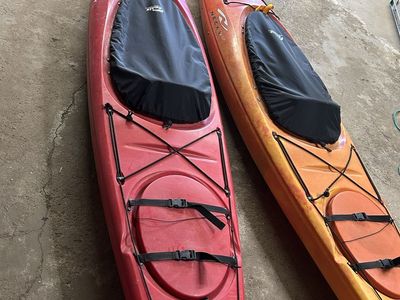 Necky Manitou 13 Kayaks, spray skirts, cockpit covers