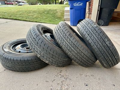 Set of 4 Westlake All-Season Tires 215/70R16 with Steel Rims - Excellent Tread for Cars/SUVs
