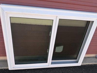 4ft X 3ft White Vinyl Dual Slider