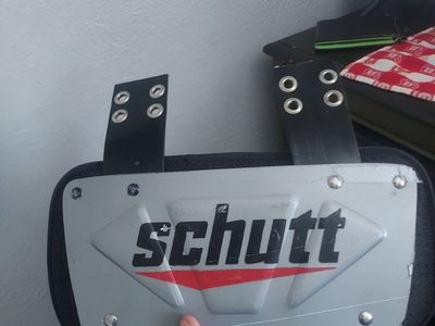 Schutt Football Back Plate - Gray/Black, Adult Size, Used Condition